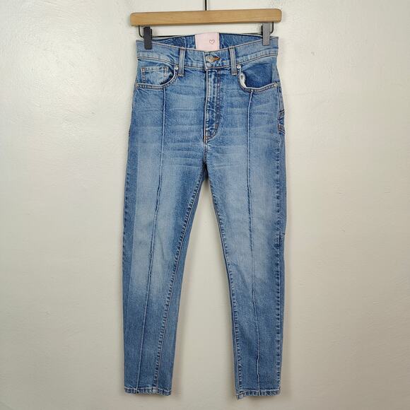 Revice Venus Crop Star Jeans Womens 26 Medium Wash Retro Preppy Glam - Picture 3 of 10